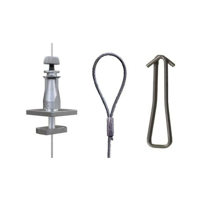 Kit de suspension par câble pour 2 unités intérieures gainables